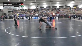 A 215 lbs Cons. Round 1 - Cooper Barrow, Greenback High School vs Knox Grimes, Tullahoma High School