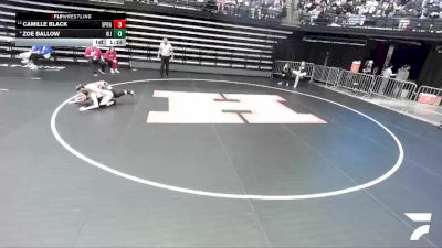 5A 130 lbs Cons. Round 1 - Camille Black, Springville vs Zoe Ballow, West Jordan