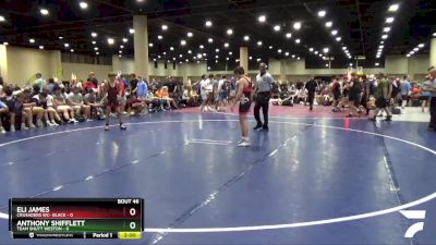 106 lbs Quarters & 3rd Wb (32 Team) - Anthony Shifflett, Team Shutt Weston vs Eli James, Crusaders WC- Black