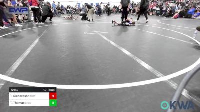 55 lbs Round Of 16 - Troy Richardson, Tuttle vs Tyler Thomas, Choctaw Ironman Youth Wrestling