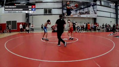 79 kg Cons. Round 4 - Sam Beckett, NLWC/TMWC vs Magnus Kuokkanen, Indiana RTC