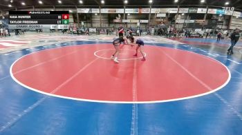 106 lbs Champ. Round 1 - Kaia Hunter, Bennett County vs Taylor Freeman, Lander Tiger Tough