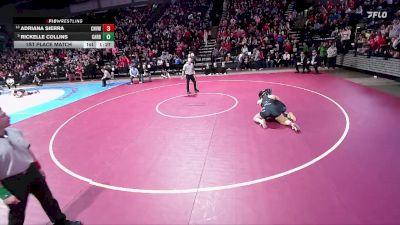 3A 170 lbs 1st Place Match - Adriana Sierra, Canyon View vs Rickelle Collins, Carbon