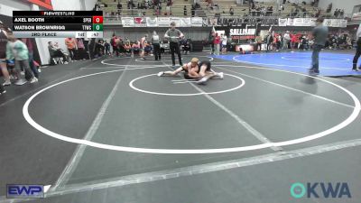 119 lbs 3rd Place - Axel Booth, Sperry Wrestling Club vs Watson Brownrigg, Team Tulsa Wrestling Club