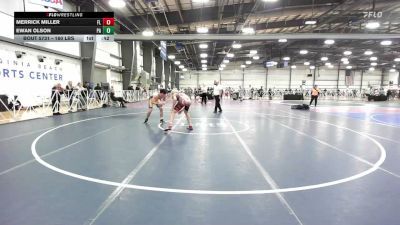 160 lbs Consi Of 8 #1 - Merrick Miller, FL vs Ewan Olson, PA