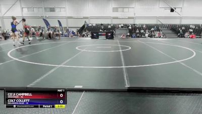 120 lbs Round 1 (8 Team) - Co`ji Campbell, Wisconsin vs Colt Collett, Oklahoma Blue