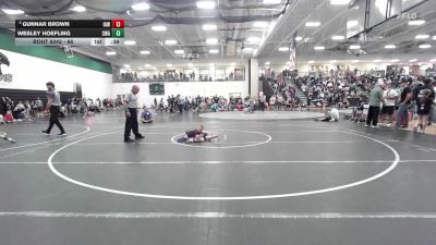65 lbs Cons. Round 2 - Wesley Hoefling, Siouxland Wrestling Academy vs Gunnar Brown, Immortal Athletics WC