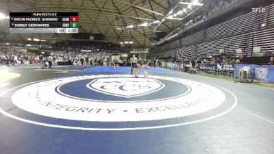 Girls 3A 110 lbs Champ. Round 2 - Evelyn Pacheco Alvarado, Hermiston (Girls) vs Yarely Cervantes, Federal Way (Girls)