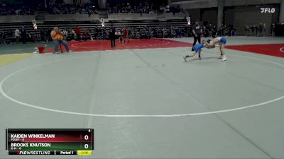 85 lbs Quarterfinals (8 Team) - Kaiden Winkelman, Foley vs Brooks Knutson, K-M