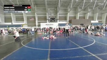66 lbs Champ. Round 2 - Ruger Ovard, Evanston Elite Wrestling vs Corbin Smuin, Uintah Wrestling