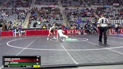 120 lbs Semifinal - Henry Faurote, Bellmont (IN) vs Kaid Jackson, Delta