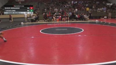 141 lbs Champ. Round 2 - Juleus Hernandez, Victor Valley College vs Lucas Long, Rio Hondo College