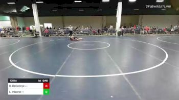 100 lbs Consi Of 8 #2 - Ryan DeGeorge, NJ vs Leo Pezone, PA