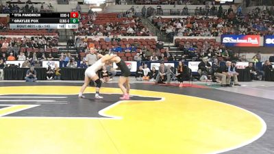 G - 145 lbs 1st Place Match - Tita Fandrich, Billings Senior High School (Girls) vs Graylee Fox, Custer Co. (Miles City) (Girls)