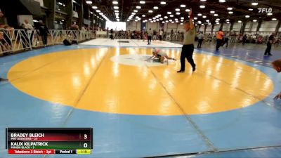 72 lbs Rd# 3 12:00pm Friday - Bradey Bleich, Mat Assassins vs Kalix Kilpatrick, Minion Black