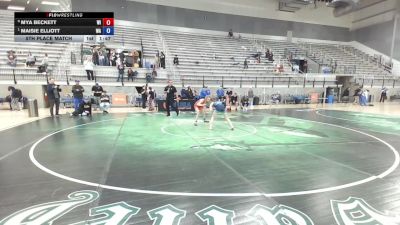 U15 Women - 42 lbs 5th Place Match - Mya Beckett, WI vs Maisie Elliott, WA