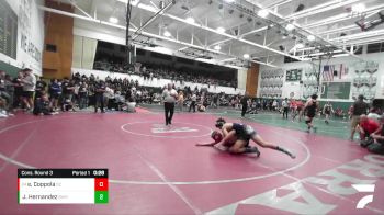 157 lbs Cons. Round 3 - Enzo Coppola, San Clemente vs Jacob Hernandez, Ramona