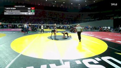6A Boys 120 lbs Champ. Round 2 - Jack Olsen, Roseburg Boys vs Nolan Marshall, Forest Grove Boys