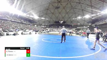 3A 120 lbs 1st Place Match - Adonai Garza, Kent Meridian vs Andrew Flores, Lincoln (Tacoma)