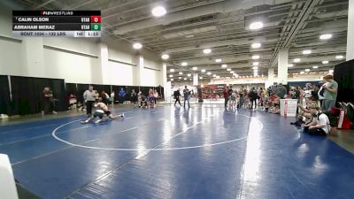 132 lbs Champ. Rd Of 16 - Calin Olson, Utah vs Abraham Meraz, Utah