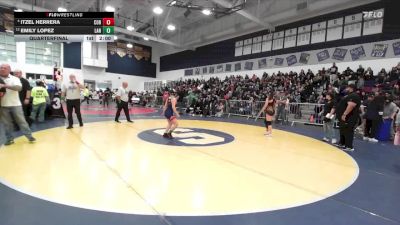 120 lbs Quarterfinal - Emily Lopez, Lancaster vs Itzel Herrera, Corona