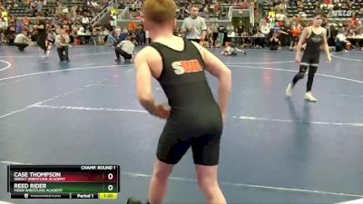 85 lbs Champ. Round 1 - Reed Rider, Moen Wrestling Academy vs Case Thompson, Sebolt Wrestling Academy