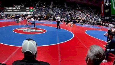 2A-150 lbs Champ. Round 1 - Connor Connolly, Lovett School vs Ranger Bickford, Coahulla Creek