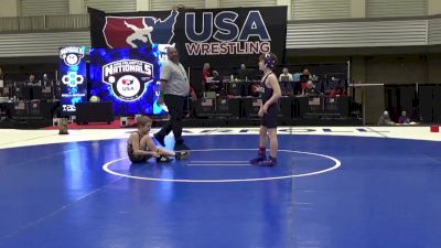 10U Boys - 77 lbs Champ. Round 2 - Arlo Pratt, Bloomington South Wrestling Club vs Aiden Frink, Contenders Wrestling Academy