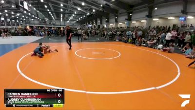 80 lbs Quarterfinal - Camden Danielson, Texas Elite Wrestling Club vs Audrey Cunningham, Gracie Barra Westchase Wrestling Club