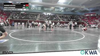 49 lbs Consi Of 16 #2 - Jameson Mantle, Wagoner Takedown Club vs Fuscate Harjo, Catoosa Youth Wrestling