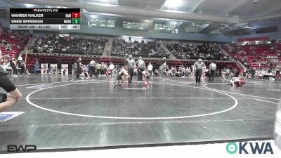 49 lbs Consi Of 16 #2 - Jameson Mantle, Wagoner Takedown Club vs Fuscate Harjo, Catoosa Youth Wrestling