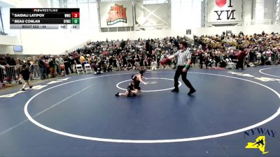 44 lbs Quarterfinal - Saidali Latipov, Willpower Wrestling Club vs Beau Conlan, Guilderland Youth Wrestling Club