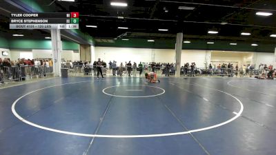 120 lbs Consi Of 128 #2 - Tyler Cooper, MI vs Bryce Stephenson, SC