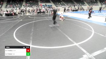 70 lbs Final - Knox Trosky, Claremore Wrestling Club vs Alexander Fisher, Dog Pound