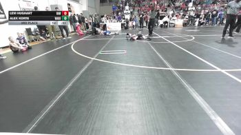 52 lbs 3rd Place - Levi Hughart, Raw Wrestling Club vs Alex Korte, Wagoner Takedown Club