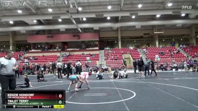 95 lbs Round 5 (6 Team) - Kenzie Nondorf, The Untouchables vs Tinley Terry, Nebraska Wrestling Academy