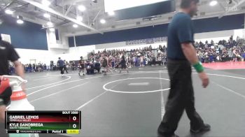 150 lbs Quarterfinal - Gabriel Lemos, Temecula Valley vs Kyle DaNobrega, South Torrance