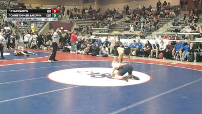 6A 126 lbs Quarterfinal - Kyan Patton, Heritage vs Christopher Baldwin, Central