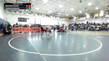285 lbs Champ. Round 1 - Brayden Kilgore, Rancho Cucamonga vs Jaeden Rodriquez, Temecula Valley