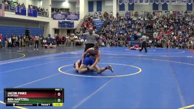 150 lbs Quarterfinal - Ben Hartzell, Homestead vs Jacob Pinks, ALLEN EAST