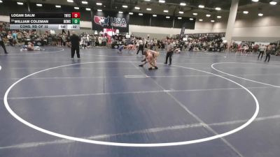132 lbs Cons. Rd Of 32 - Logan Salm, Team Nazar Training Center vs William Coleman, Bear Cave Wrestling Club