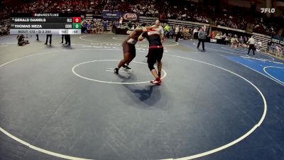 D 3 285 lbs Cons. Round 2 - Thomas Meza, Christ Episcopal vs Gerald Daniels, De La Salle