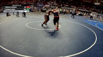 D 3 285 lbs Cons. Round 2 - Thomas Meza, Christ Episcopal vs Gerald Daniels, De La Salle