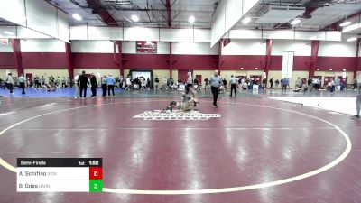 126 lbs Semifinal - Aydin Schifino, Iron Faith Wrestling vs Braedon Goes, Smittys Barn