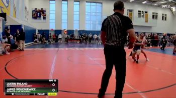 165 lbs Cons. Round 1 - Justin Ryland, Delaware Military Academy vs JAMES WOJCIKIEWICZ, Bethalto (Civic Memorial)