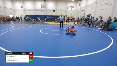 65-70 lbs 1st Place Match - Dominic Galvan, EGWA vs Esquire Flores, SoCal Grappling