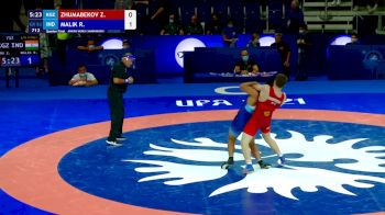 82 kg Quarterfinal - Zhenish Zhumabekov, KGZ vs Ravi Malik, IND
