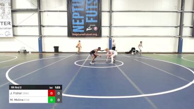 106 lbs Rr Rnd 2 - Justuce Fisher, Camp Reynolds Wrestling Club vs Miles Molina, Beat The Streets Baltimore