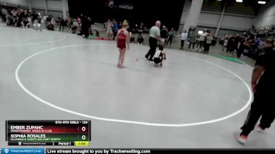 120 lbs Semifinal - Sophia Rosales, Silverback Wrestling Fort Worth vs Ember Zupanc, CrassTrained: Weigh In Club