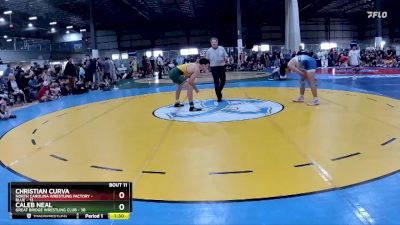 175 lbs Placement Matches (8 Team) - Caleb Neal, GREAT BRIDGE WRESTLING CLUB vs Christian Curva, NORTH CAROLINA WRESTLING FACTORY - BLUE